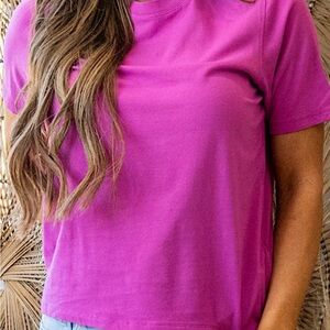 Mono B New Orchid Pink Short Sleeve Tee